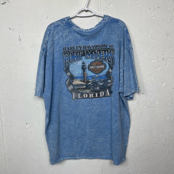 Harley Davidson Distressed Tee Shirt size 3X - Picture 4 of 7